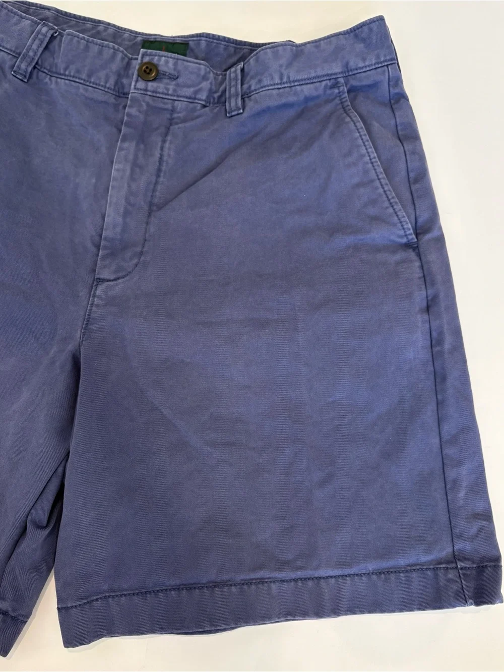 J. Crew Men's Blue Flat-Front Classic Shorts 33